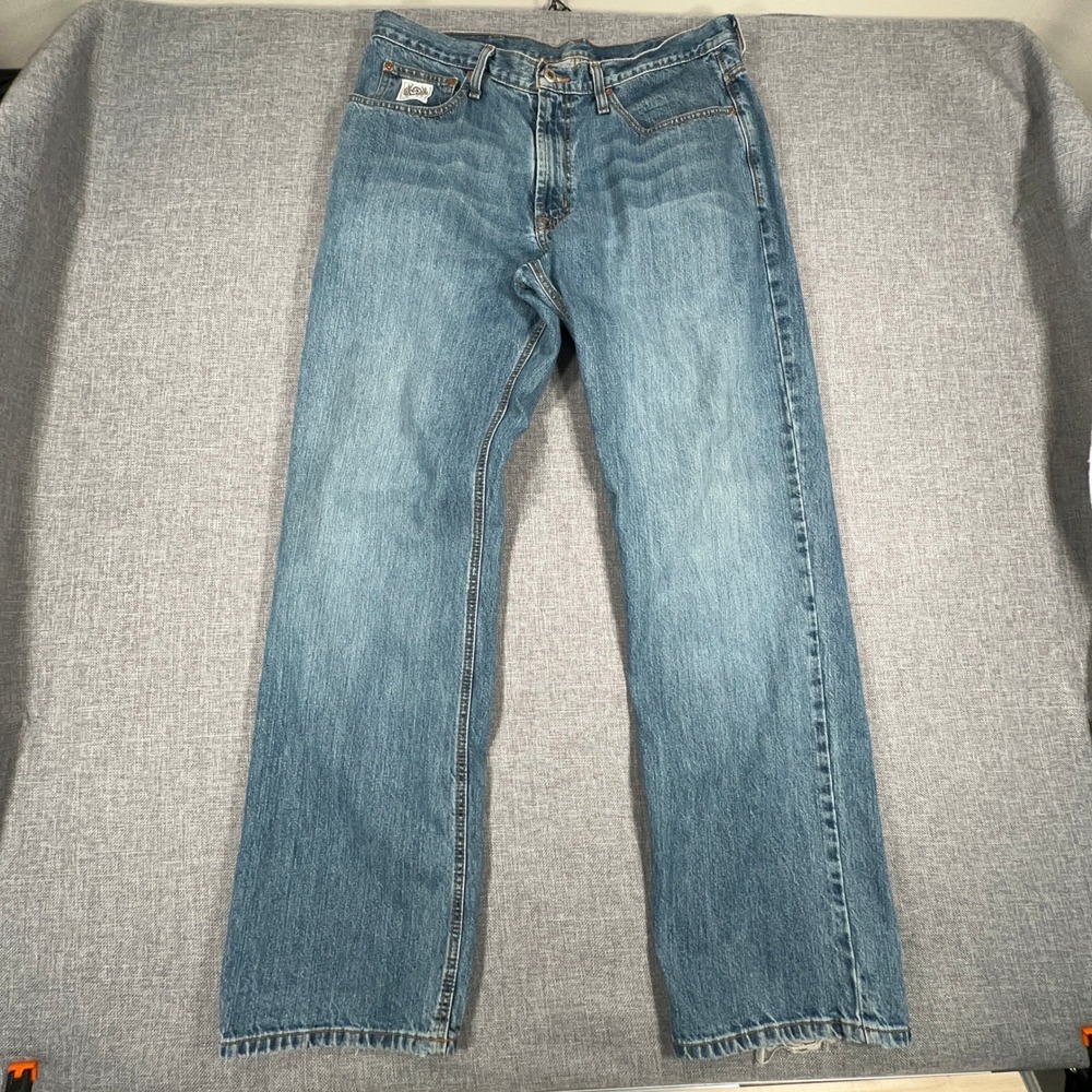Vintage Cinch Jeans Mens 36x34 Blue Relaxed Straight Western Y2K Denim MB92834